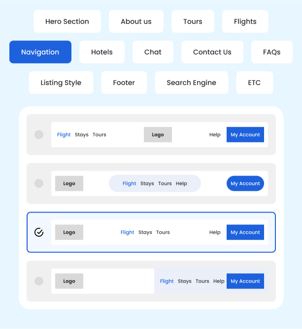 Customize your website